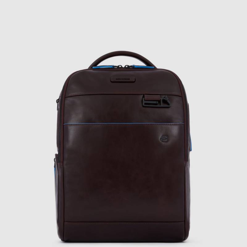 Blue Square - Laptoprucksack 14" mit iPad®-Fach in Marron von Piquadro