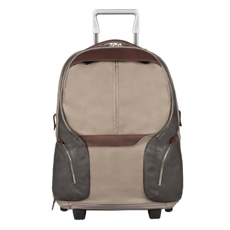 Coleos – Rucksacktrolley mit Fach für PC und iPad®Air/Air2 in taupe von Piquadro