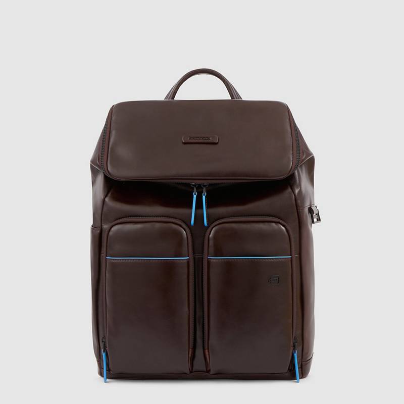 EOL B2 Revamp - Laptoprucksack 14" mit iPad-Halter in Mahagoni von Piquadro