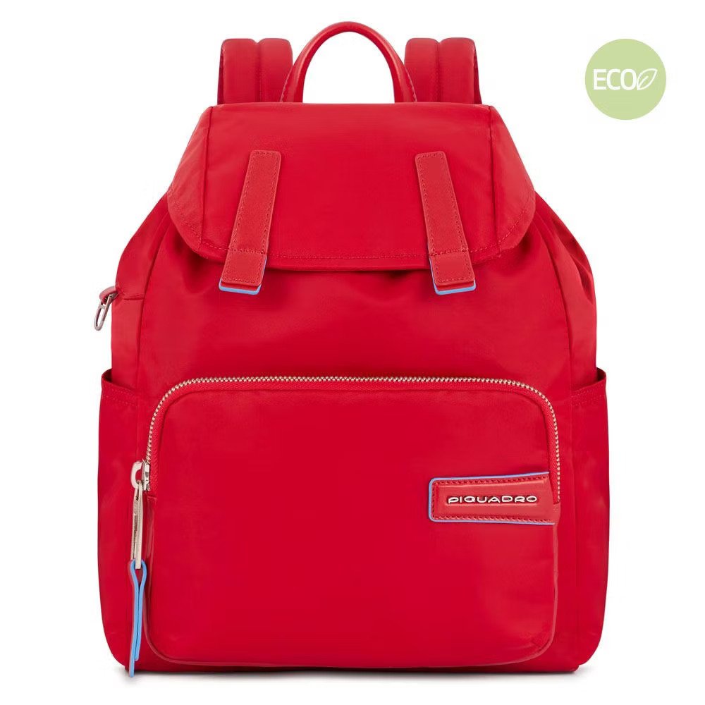 EOL Ryan - Damenrucksack aus rezykliertem Stoff mit iPad®-Fach in rot von Piquadro