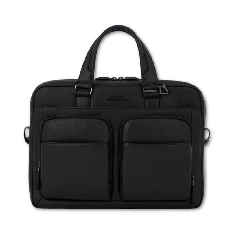 Modus - Schmale Laptoptasche mit IPad-Fach in Schwarz von Piquadro