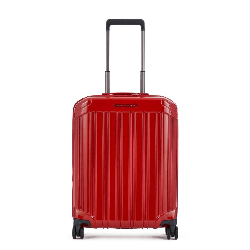 PQ-Light - Ultra Slim Kabinen-Hartschalentrolley Rot von Piquadro