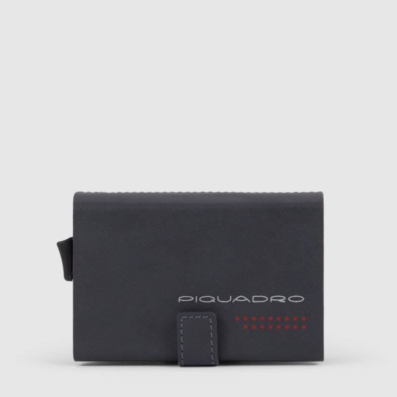 Urban - Double Compact Wallet in Grau/Schwarz von Piquadro