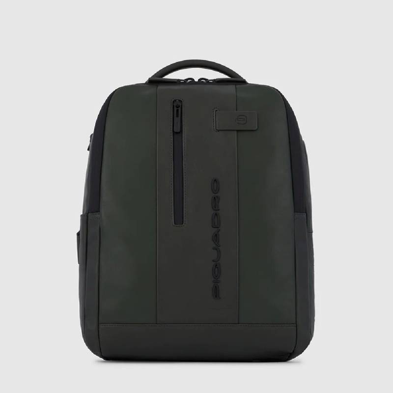 Urban - Laptoprucksack 14" mit iPad®mini-Fach in Dunkelgrün von Piquadro