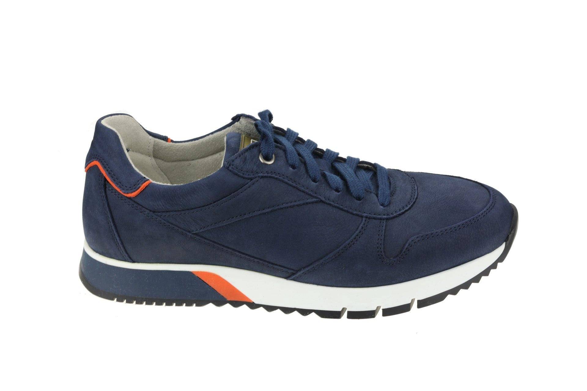 Nubuk Sneaker Herren Blau 39 von Pius Gabor