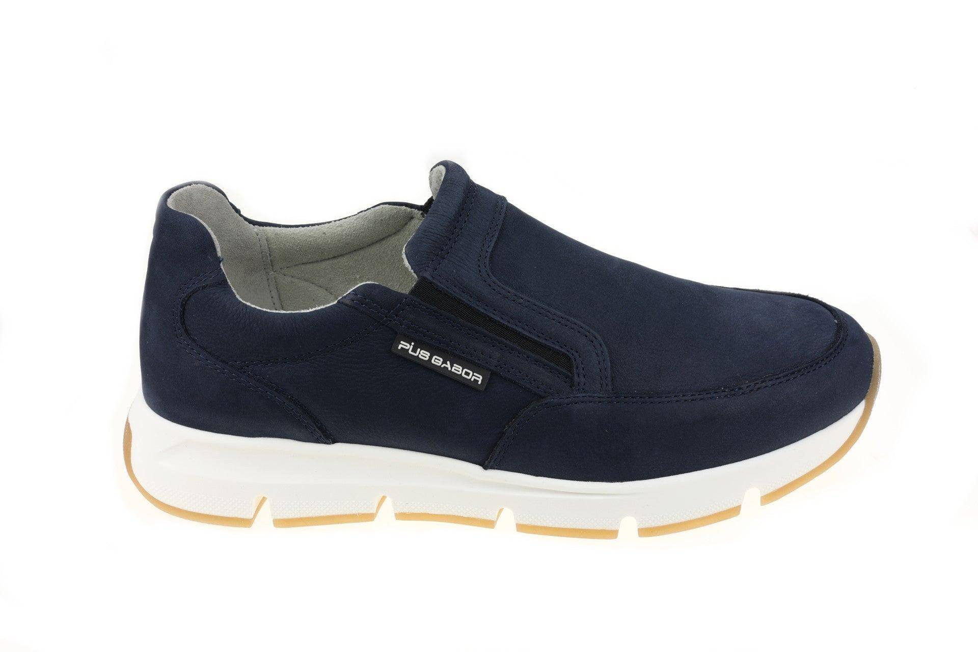 Nubuk Sneaker Herren Blau 44 von Pius Gabor