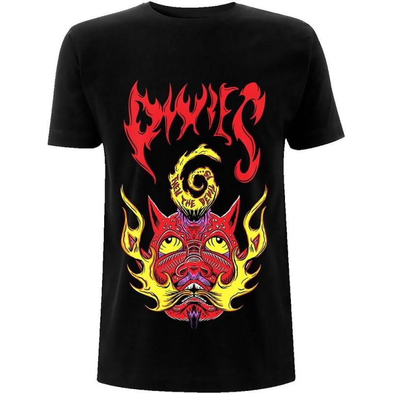 Devil Is Tshirt Damen Schwarz M von Pixies