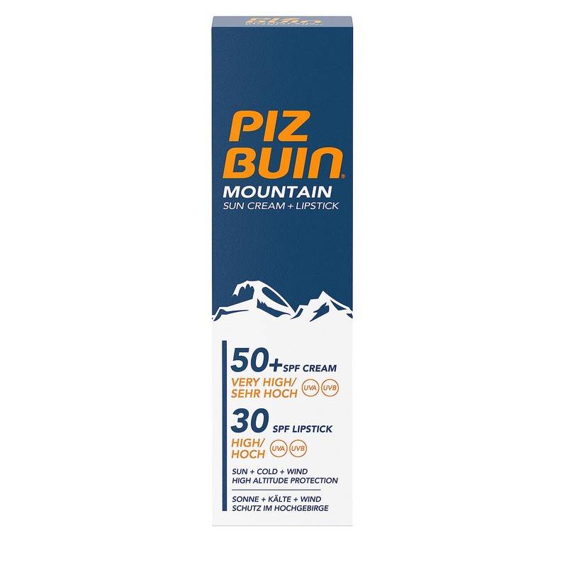 Mountain - Sun Cream +Lipstick SPF 50+ von Piz Buin