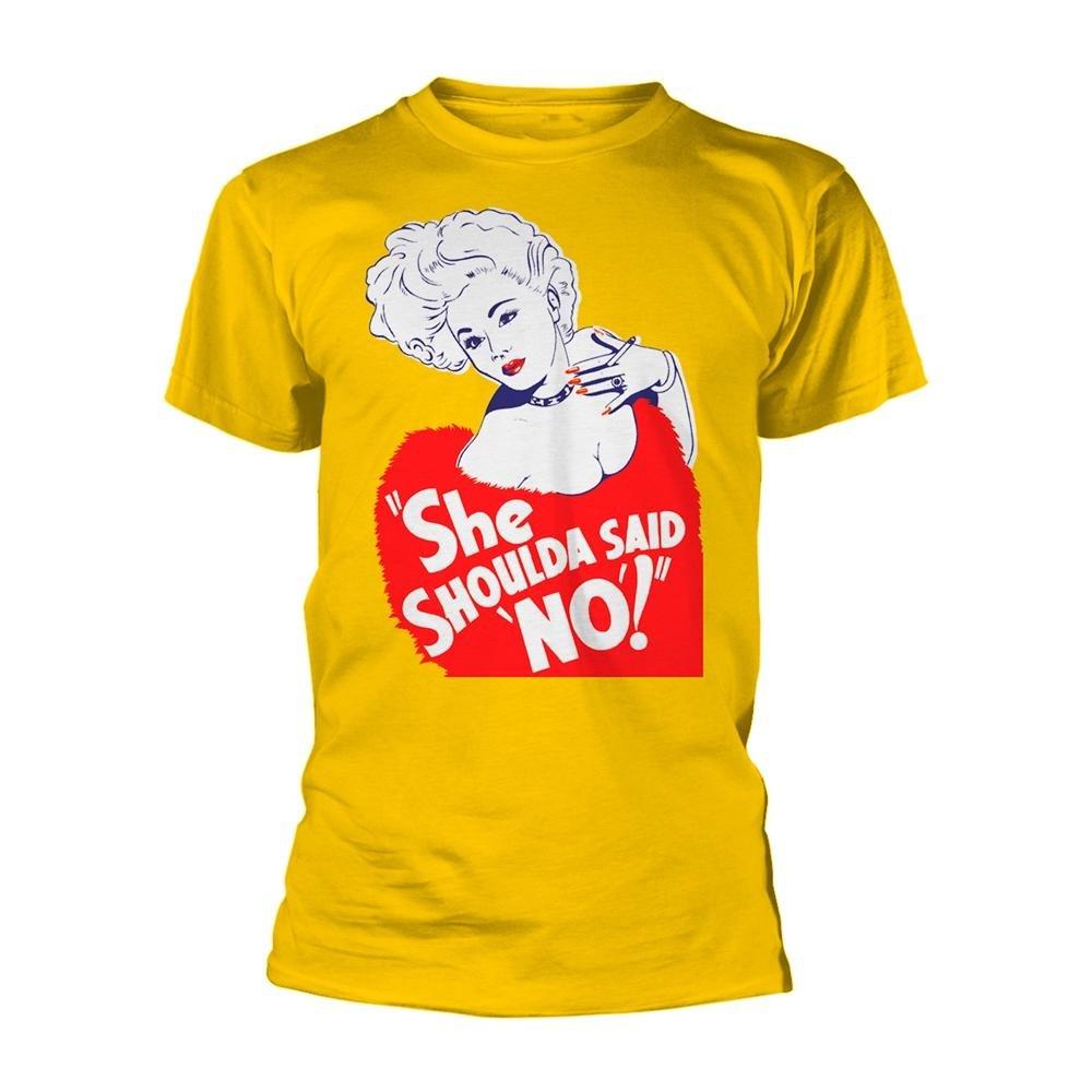 She Shoulda Said No! Tshirt Damen Gelb L von Plan 9