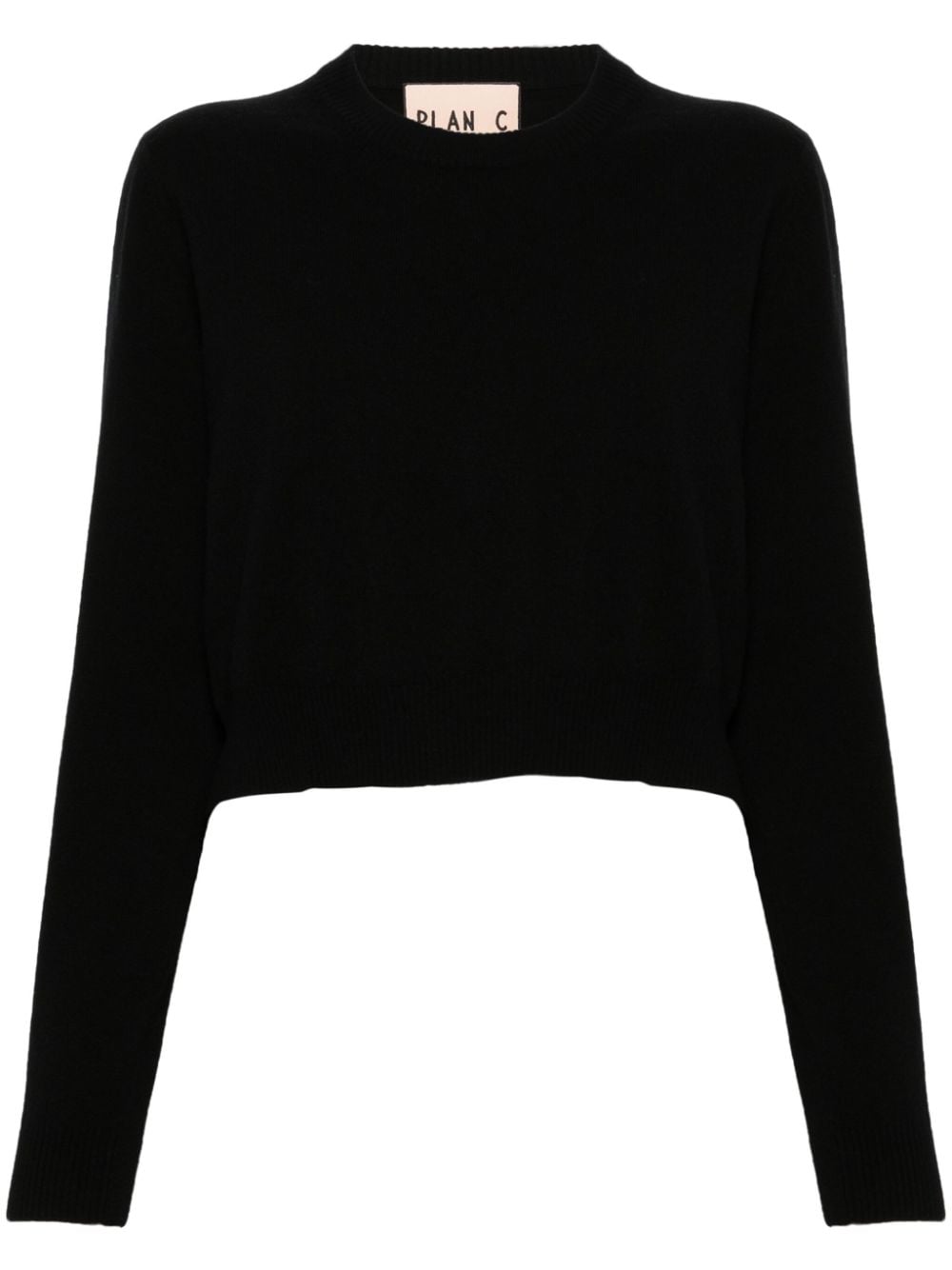 Plan C crew-neck sweater - Black von Plan C