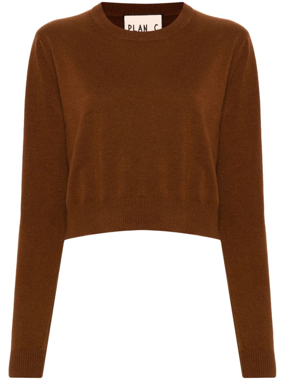 Plan C crew-neck sweater - Brown von Plan C