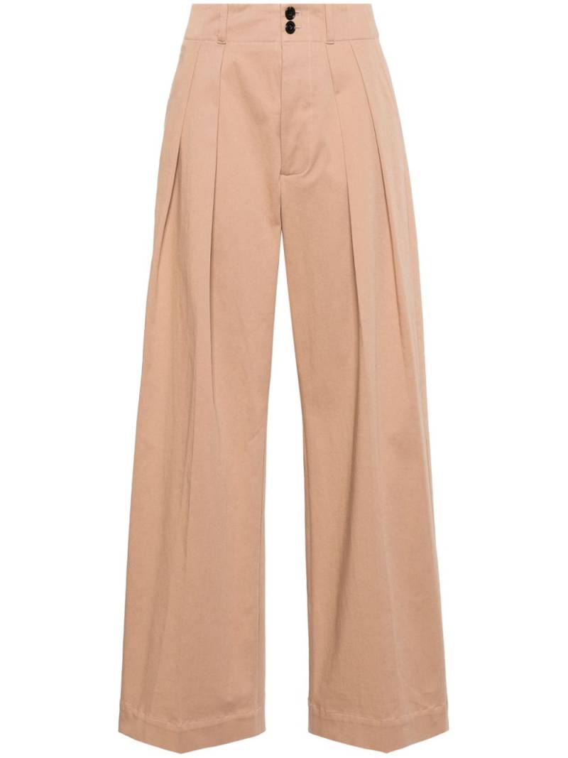 Plan C high-waist palazzo trousers - Neutrals von Plan C