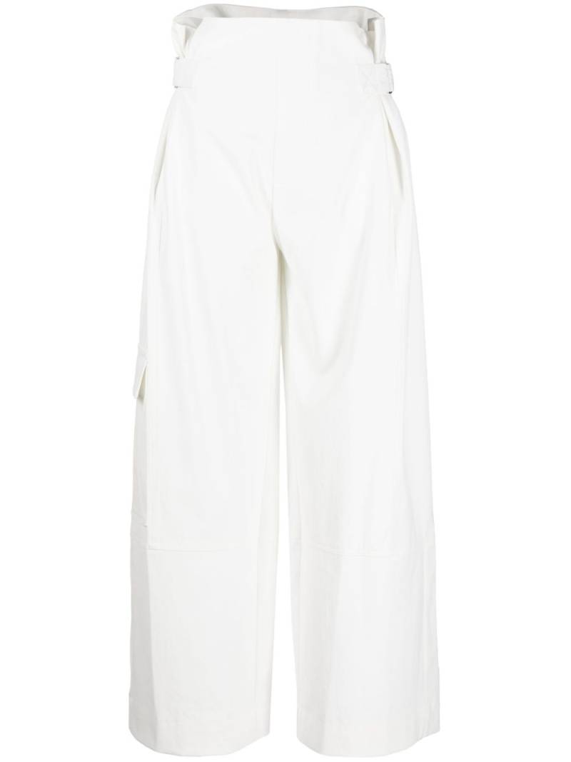 Plan C high-waisted twill trousers - White von Plan C