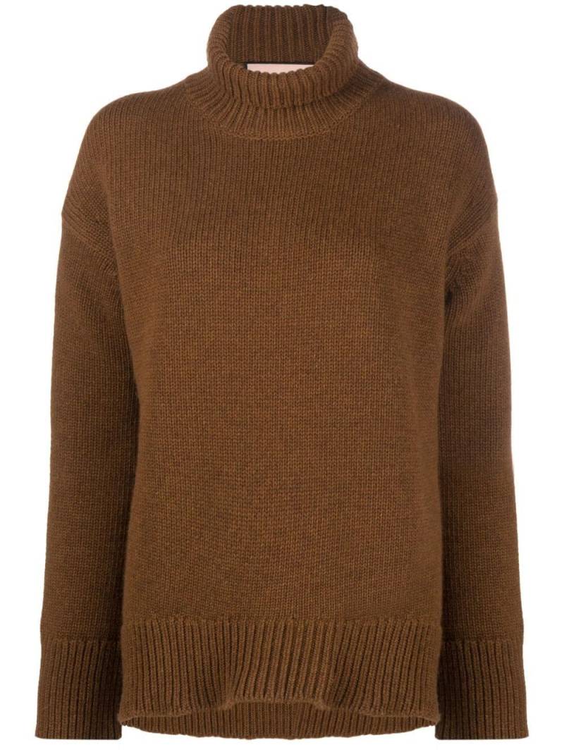 Plan C long-sleeve cashmere-blend jumper - Brown von Plan C