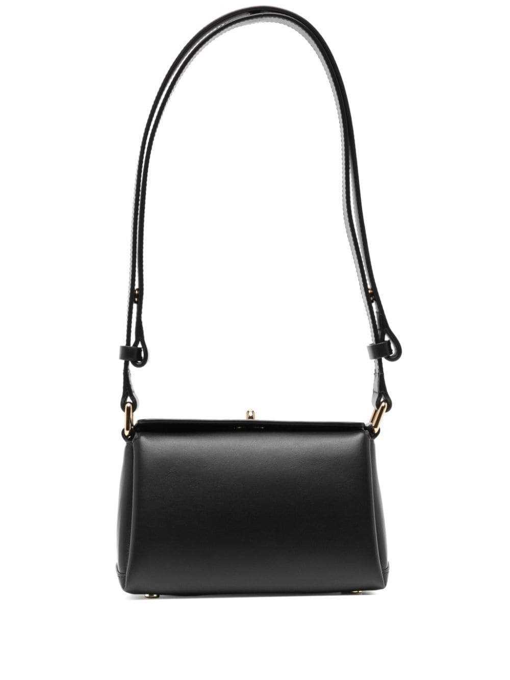 Plan C mini Folded leather shoulder bag - Black von Plan C