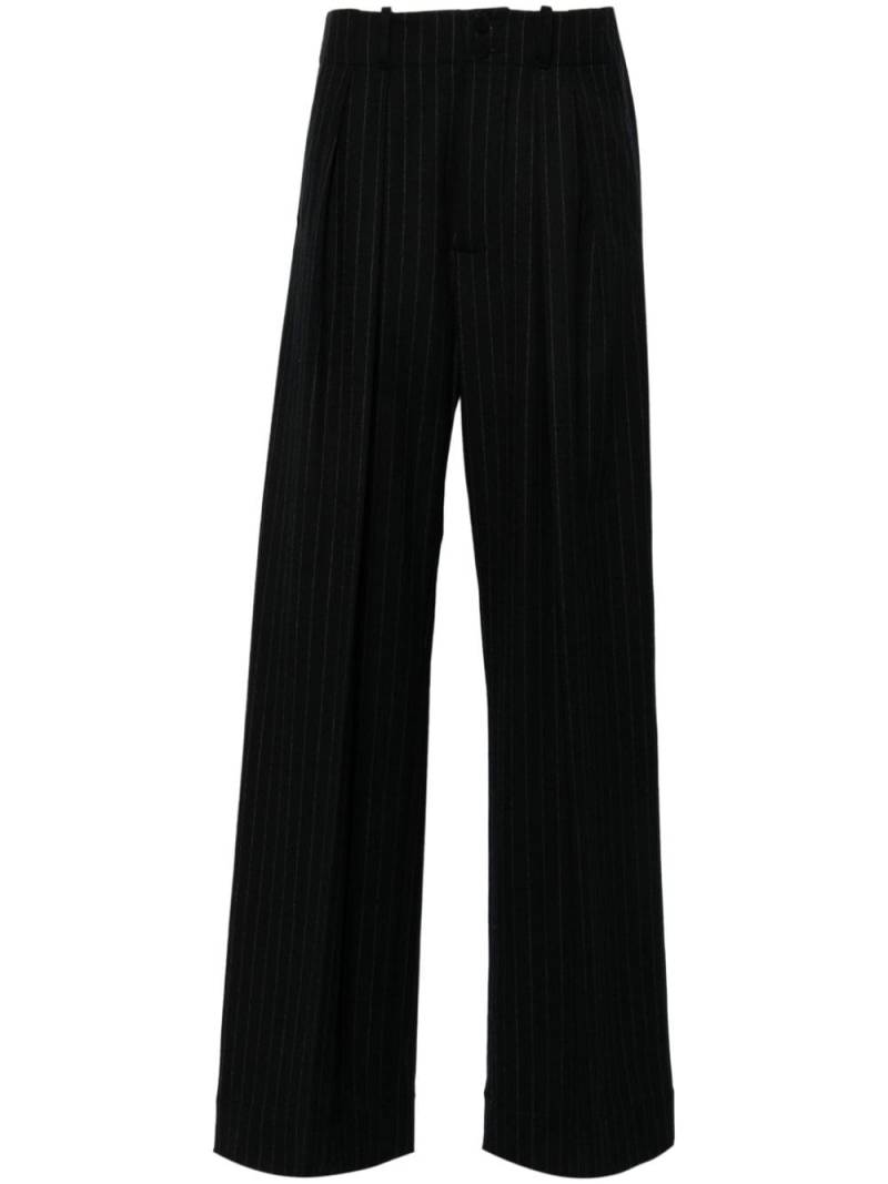 Plan C pinstriped trousers - Blue von Plan C