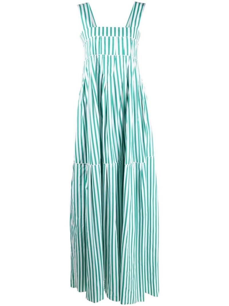 Plan C stripe-print maxi dress - Green von Plan C