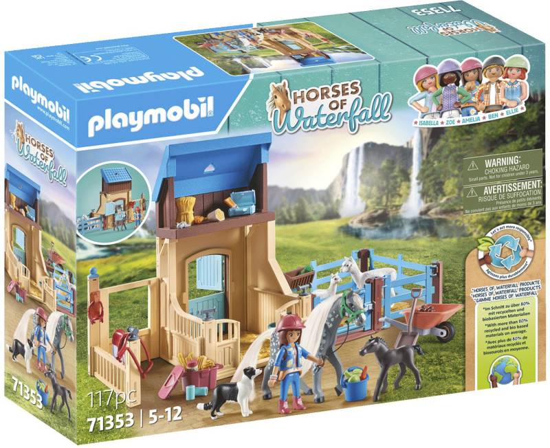 Playmobil® Konstruktions-Spielset »Amelia & Whisper mit Pferdebox (71353), Horses of Waterfall«, (117 St.), teilweise aus recyceltem Material von Playmobil®