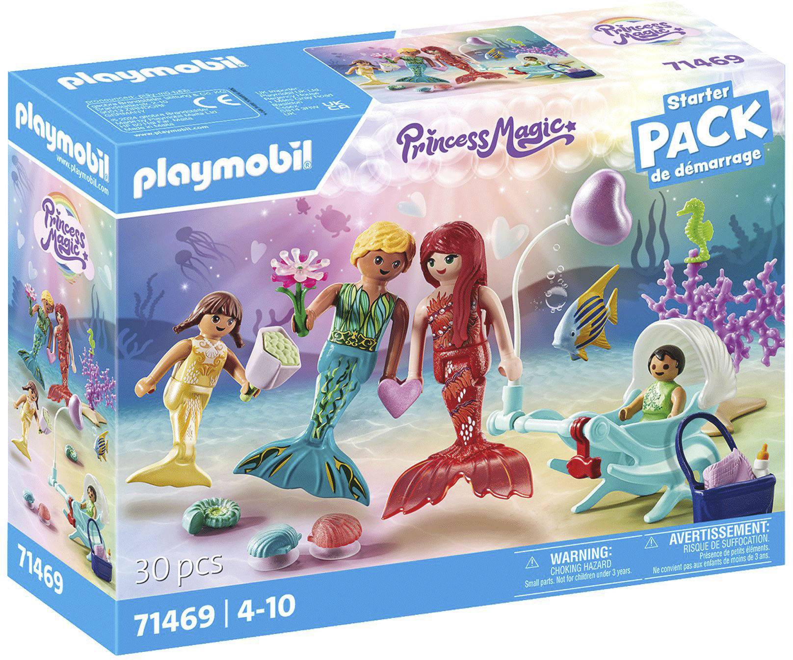 Playmobil® Konstruktions-Spielset »Ausflug der Meerjungfrauenfamilie (71469), Princess Magic«, (30 St.), teilweise aus recyceltem Material; Made in Europe von Playmobil®