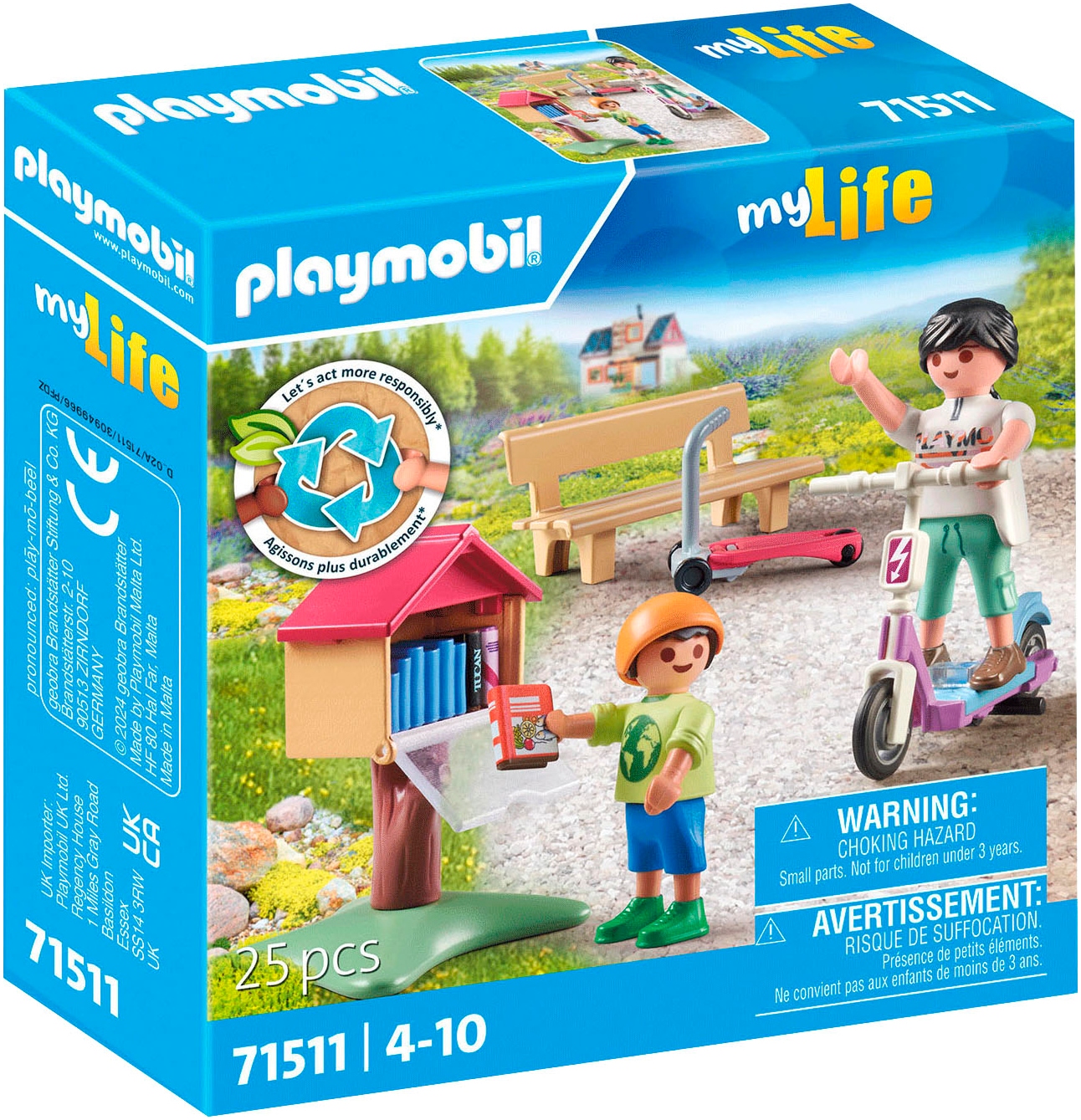 Playmobil® Konstruktions-Spielset »Büchertausch für Leseratten (71511), My Life«, (25 St.), Made in Europe von Playmobil®