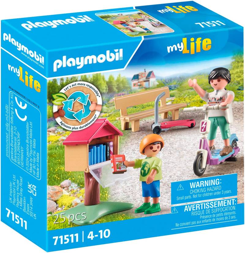 Playmobil® Konstruktions-Spielset »Büchertausch für Leseratten (71511), My Life«, (25 St.), Made in Europe von Playmobil®