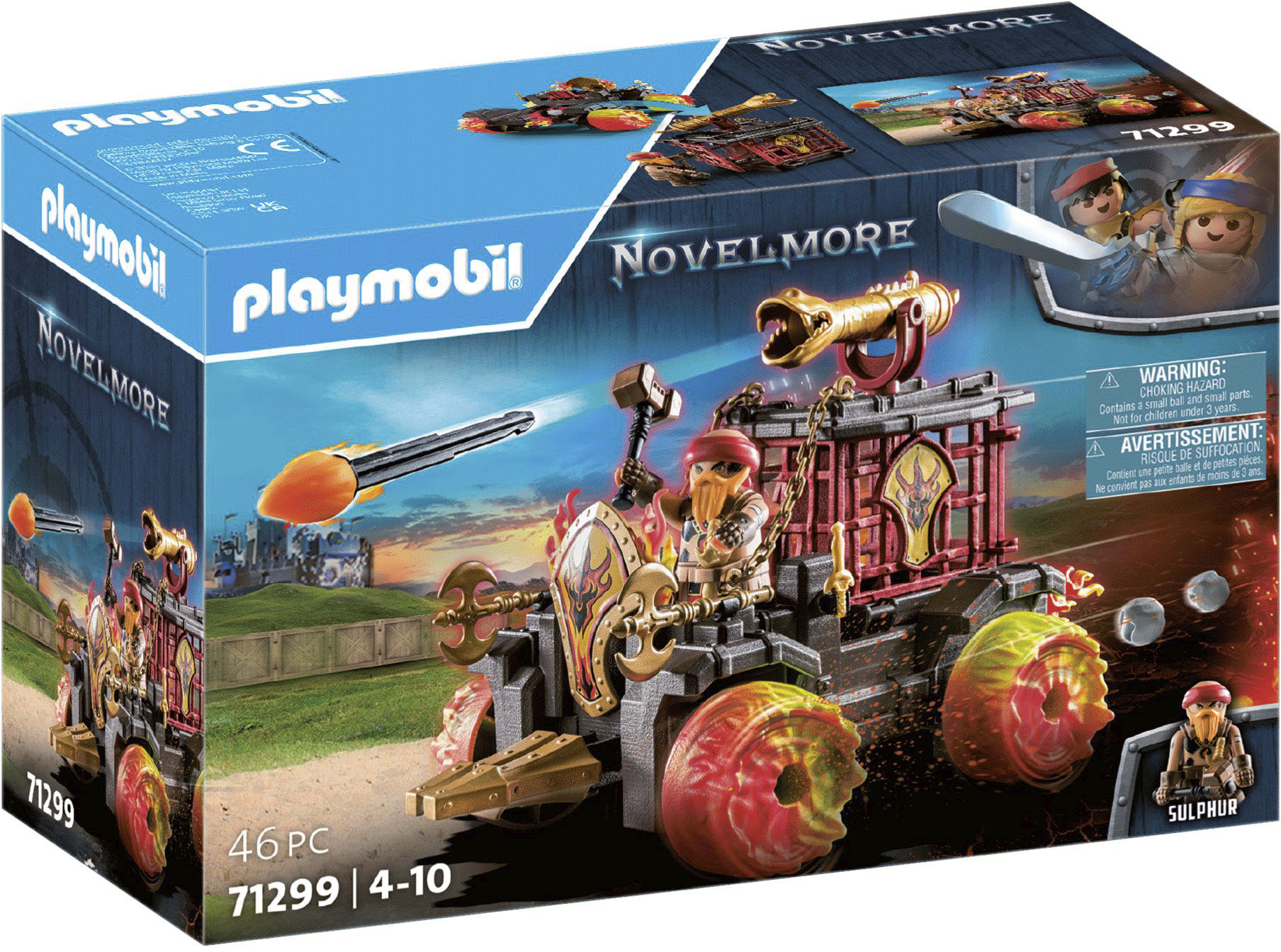 Playmobil® Konstruktions-Spielset »Burnham Raiders - Feuerkampfwagen (71299), Novelmore«, (46 St.), Made in Europe von Playmobil®