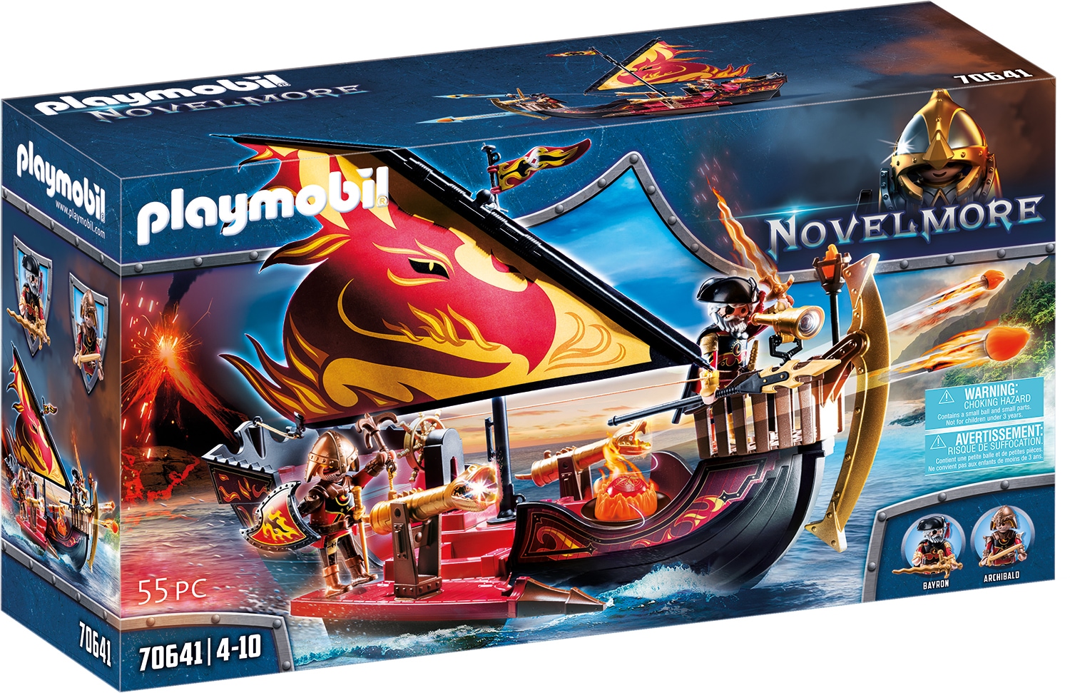 Playmobil® Konstruktions-Spielset »Burnham Raiders Feuerschiff (70641), Novelmore«, (55 St.), Made in Germany von Playmobil®