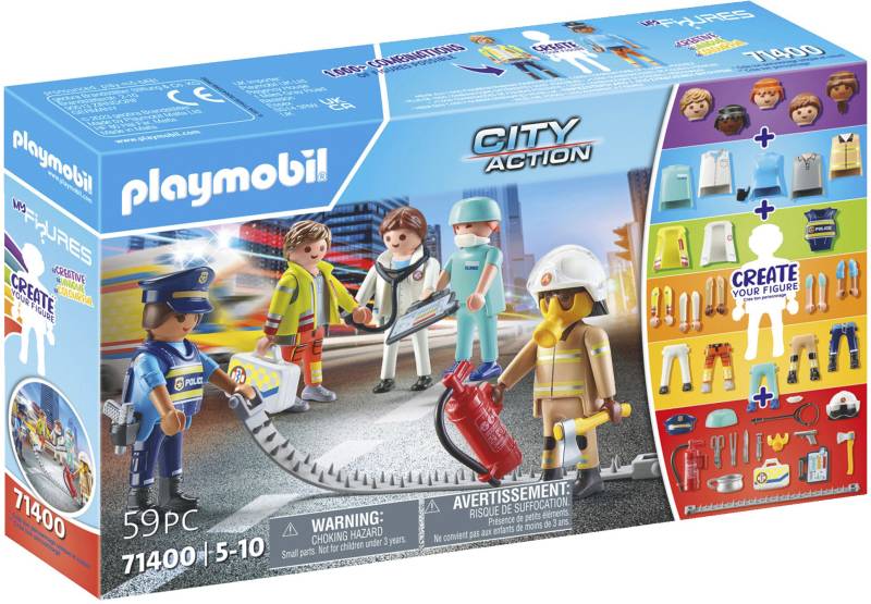 Playmobil® Konstruktions-Spielset »My Action Heroes, Rescue (71400), My Figures«, (59 St.) von Playmobil®