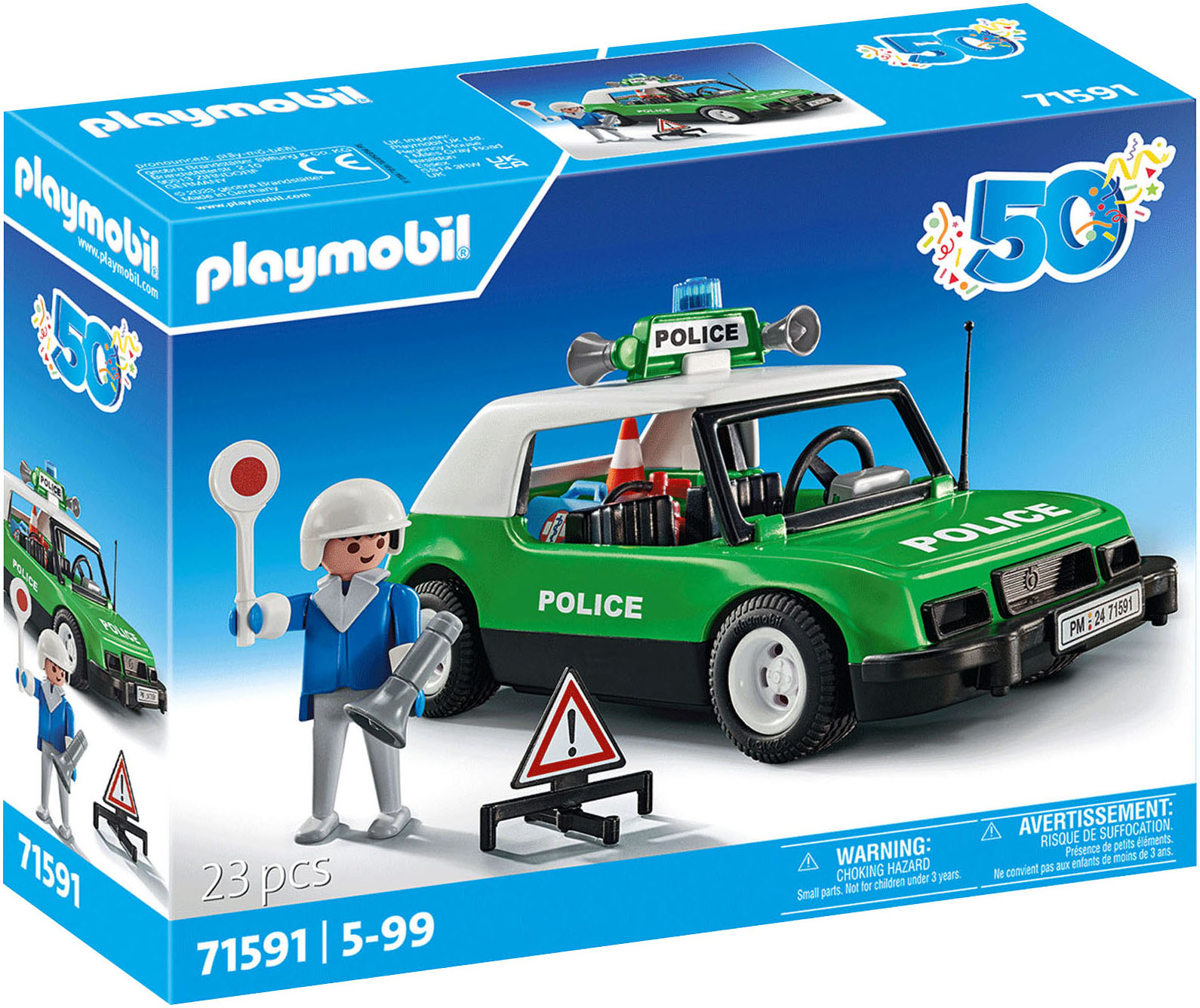 Playmobil® Konstruktions-Spielset »Classic Polizeiauto (71591), City Life«, (23 St.), Made in Europe von Playmobil®