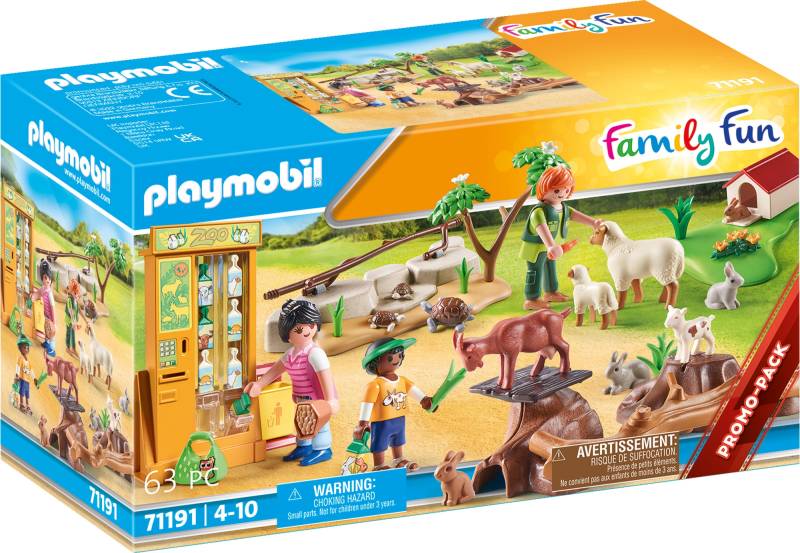 Playmobil® Konstruktions-Spielset »Erlebnis-Streichelzoo (71191), Family Fun«, (63 St.), Made in Germany von Playmobil®