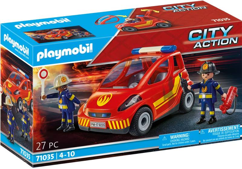 Playmobil® Konstruktions-Spielset »Feuerwehr Kleinwagen (71035), City-Action«, (27 St.), Made in Germany von Playmobil®