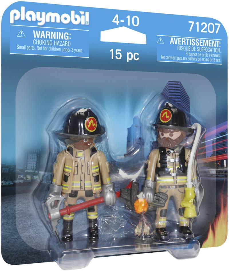 Playmobil® Konstruktions-Spielset »Feuerwehrmänner (71207), DuoPack«, (15 St.), Made in Europe von Playmobil®