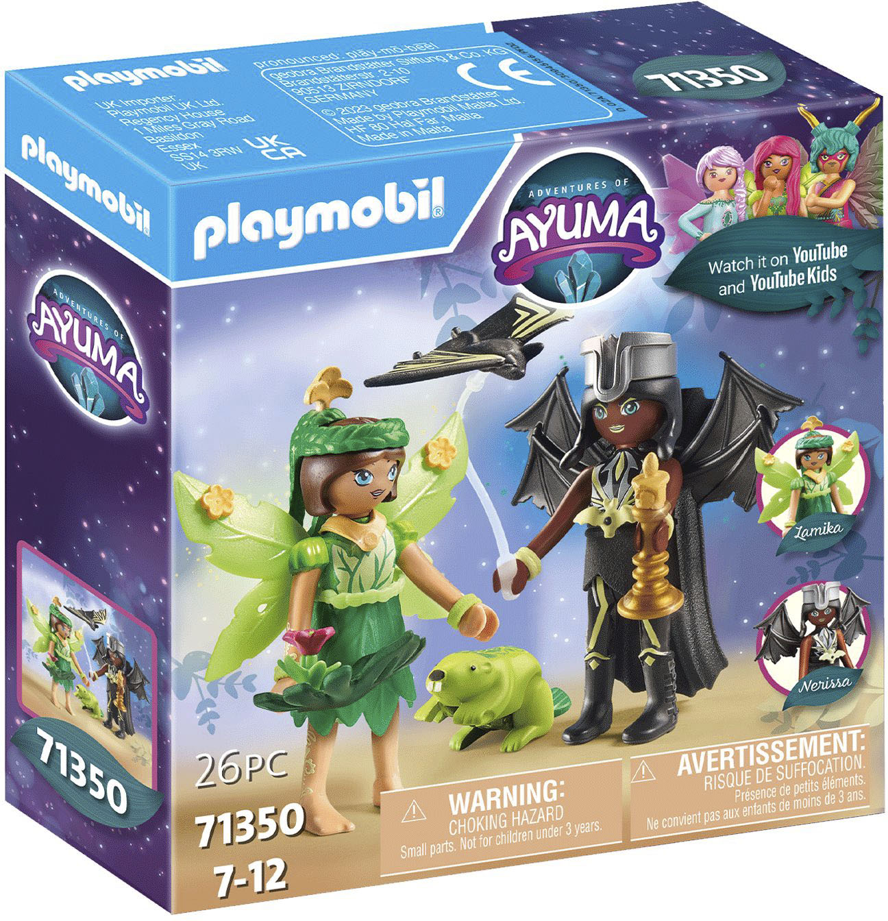 Playmobil® Konstruktions-Spielset »Forest Fairy & Bat Fairy mit Seelentieren (71350), Adventures of Ayuma«, (26 St.), Made in Europe von Playmobil®