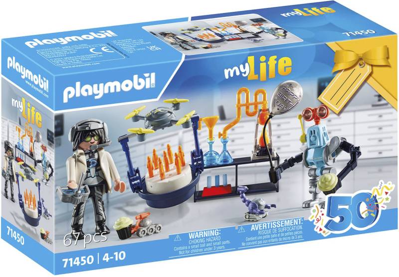 Playmobil® Konstruktions-Spielset »Forscher mit Robotern (71450), My City Life«, (67 St.), Made in Europe von Playmobil®