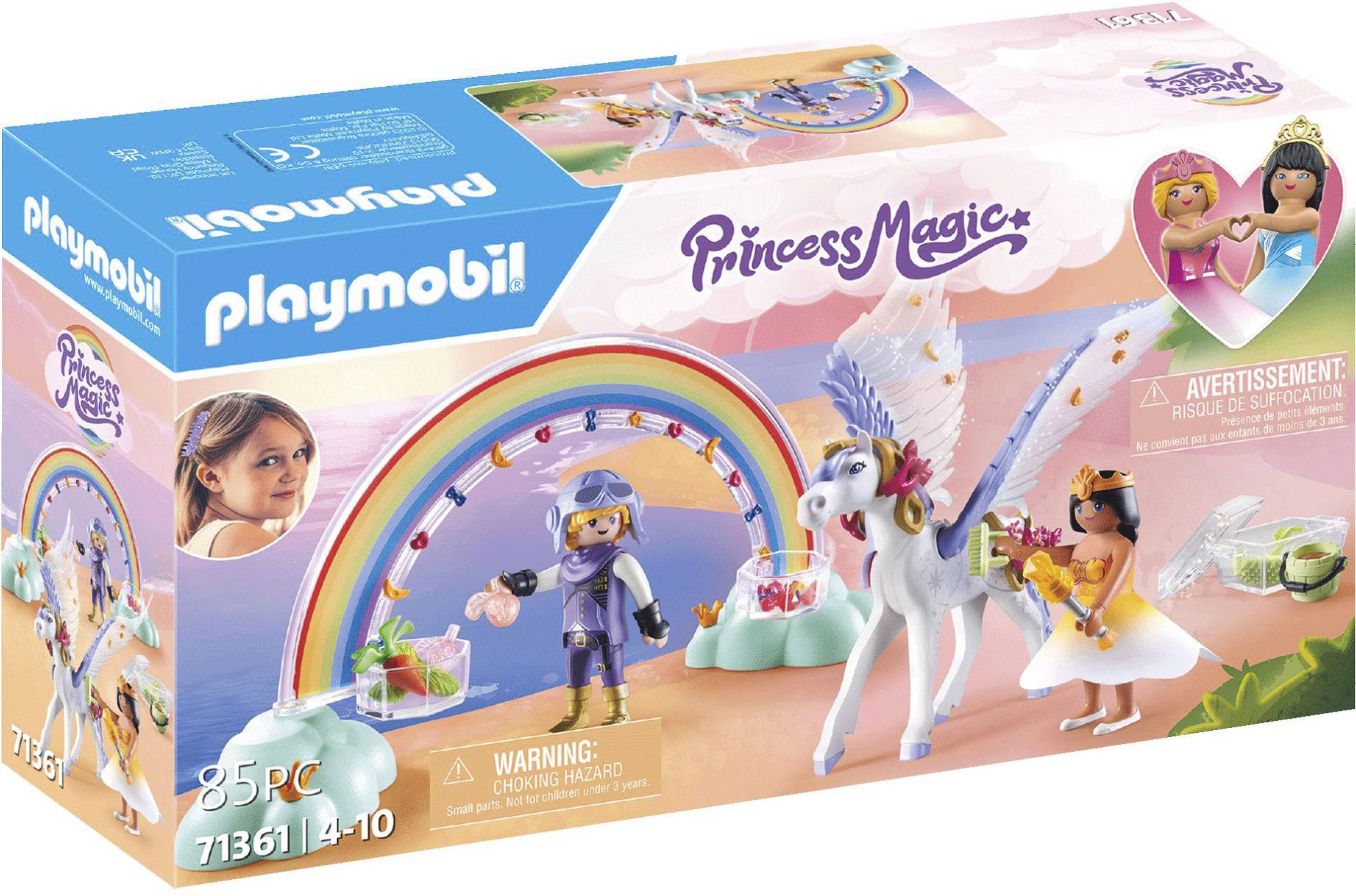 Playmobil® Konstruktions-Spielset »Himmlischer Pegasus mit Regenbogen (71361), Princess Magic«, (85 St.), Made in Europe von Playmobil®