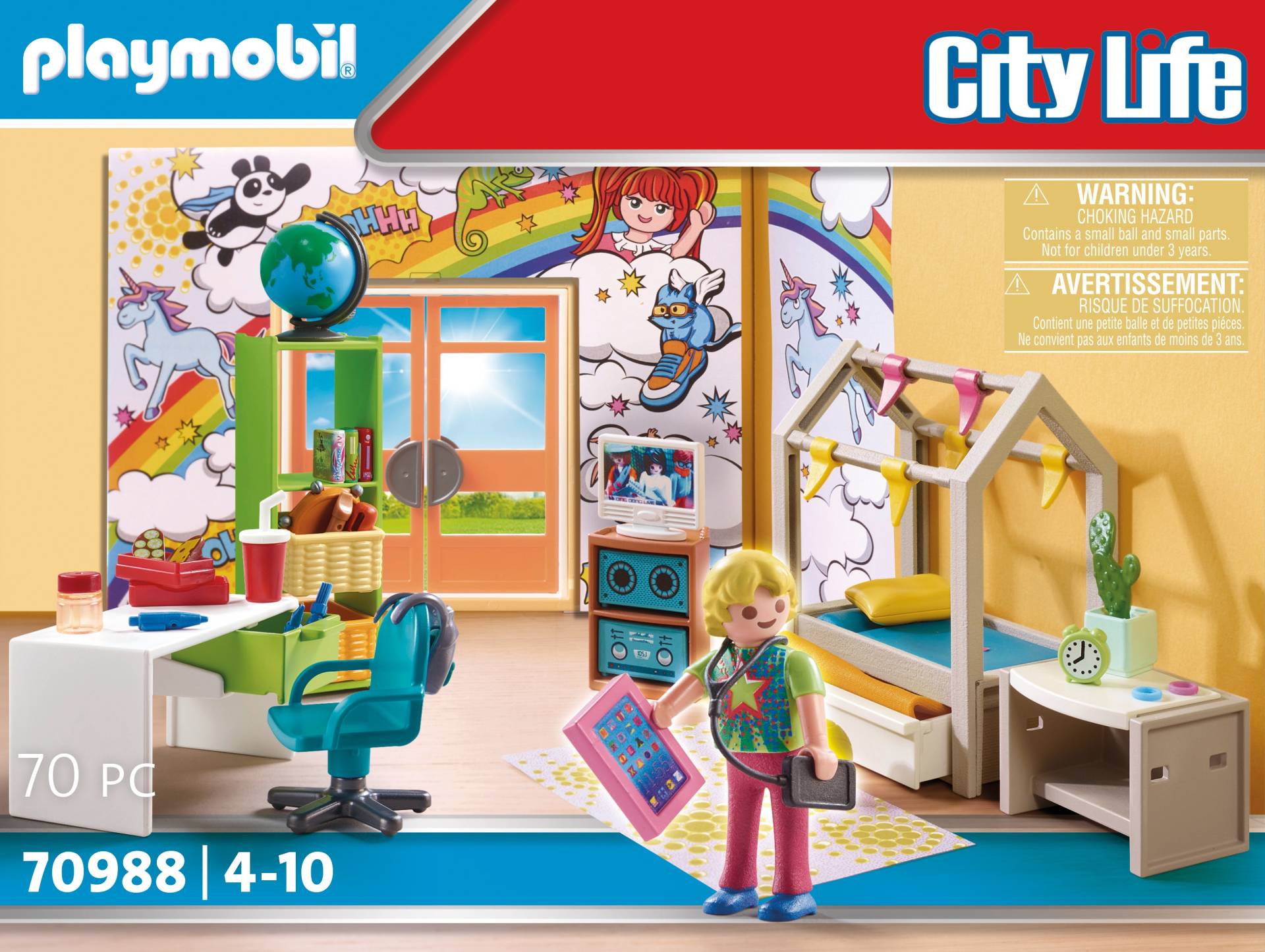 Playmobil® Konstruktions-Spielset »Jugendzimmer (70988), City Life«, (70 St.), Made in Germany von Playmobil®