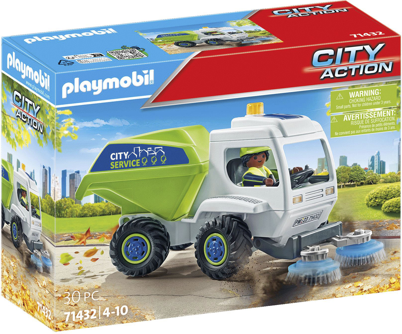 Playmobil® Konstruktions-Spielset »Kehrmaschine (71432), My Action Heroes«, (30 St.)