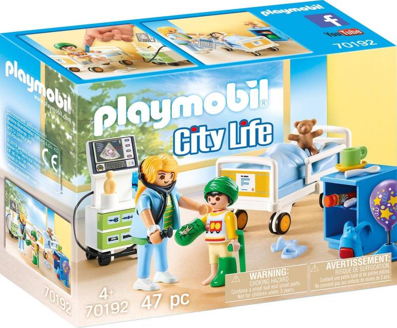 Playmobil® Konstruktions-Spielset »Kinderkrankenzimmer (70192), City Life«, (47 St.), Made in Europe von Playmobil®