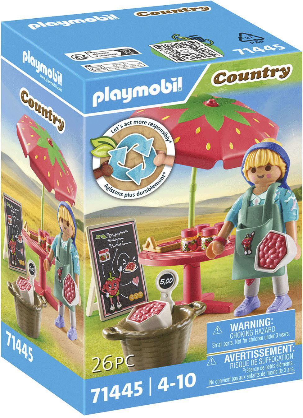 Playmobil® Konstruktions-Spielset »Marmeladenstand (71445), Country«, (26 St.), teilweise aus recyceltem Material; Made in Europe von Playmobil®