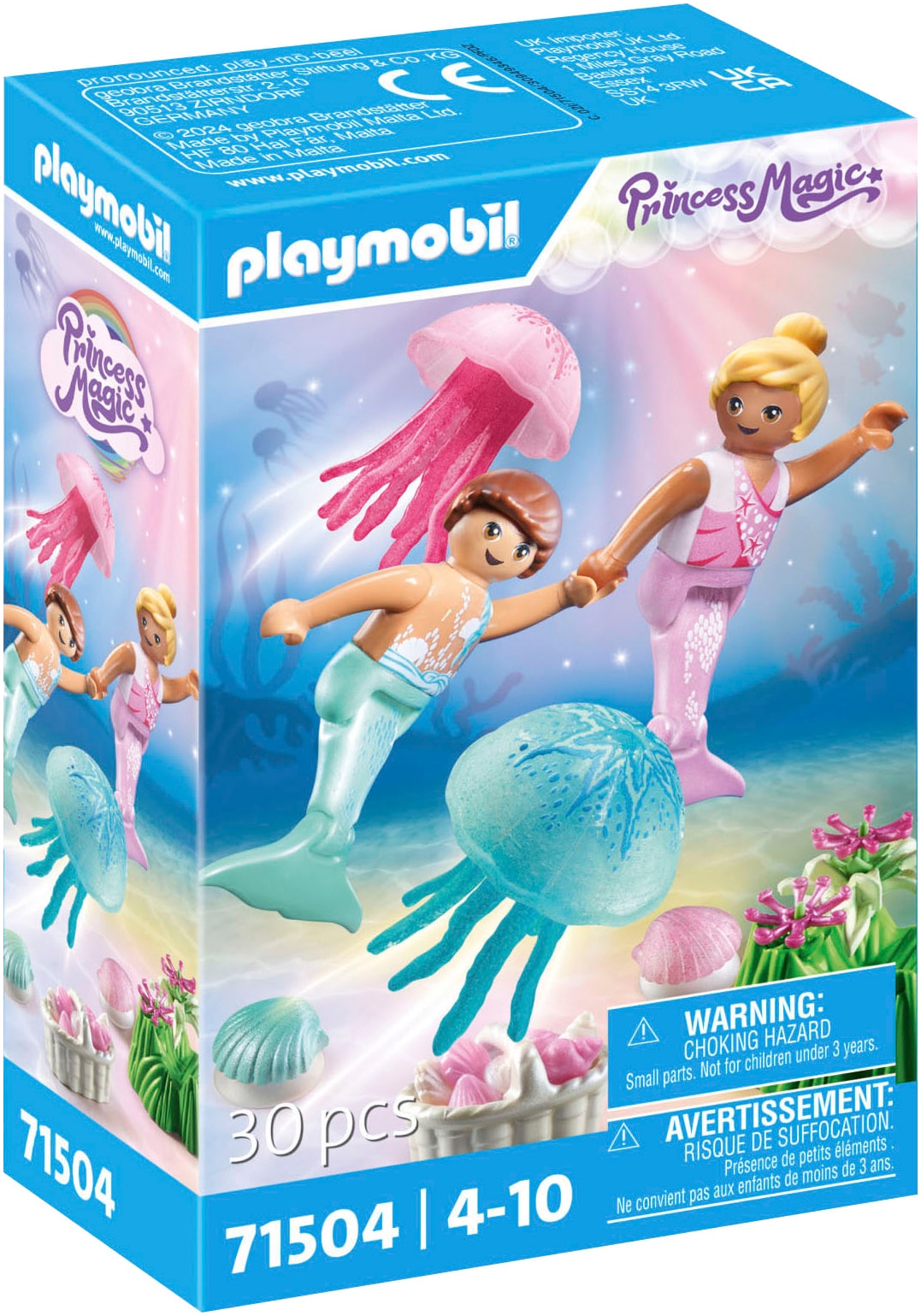 Playmobil® Konstruktions-Spielset »Meerkinder mit Quallen (71504), Princess Magic«, (30 St.), Made in Europe von Playmobil®