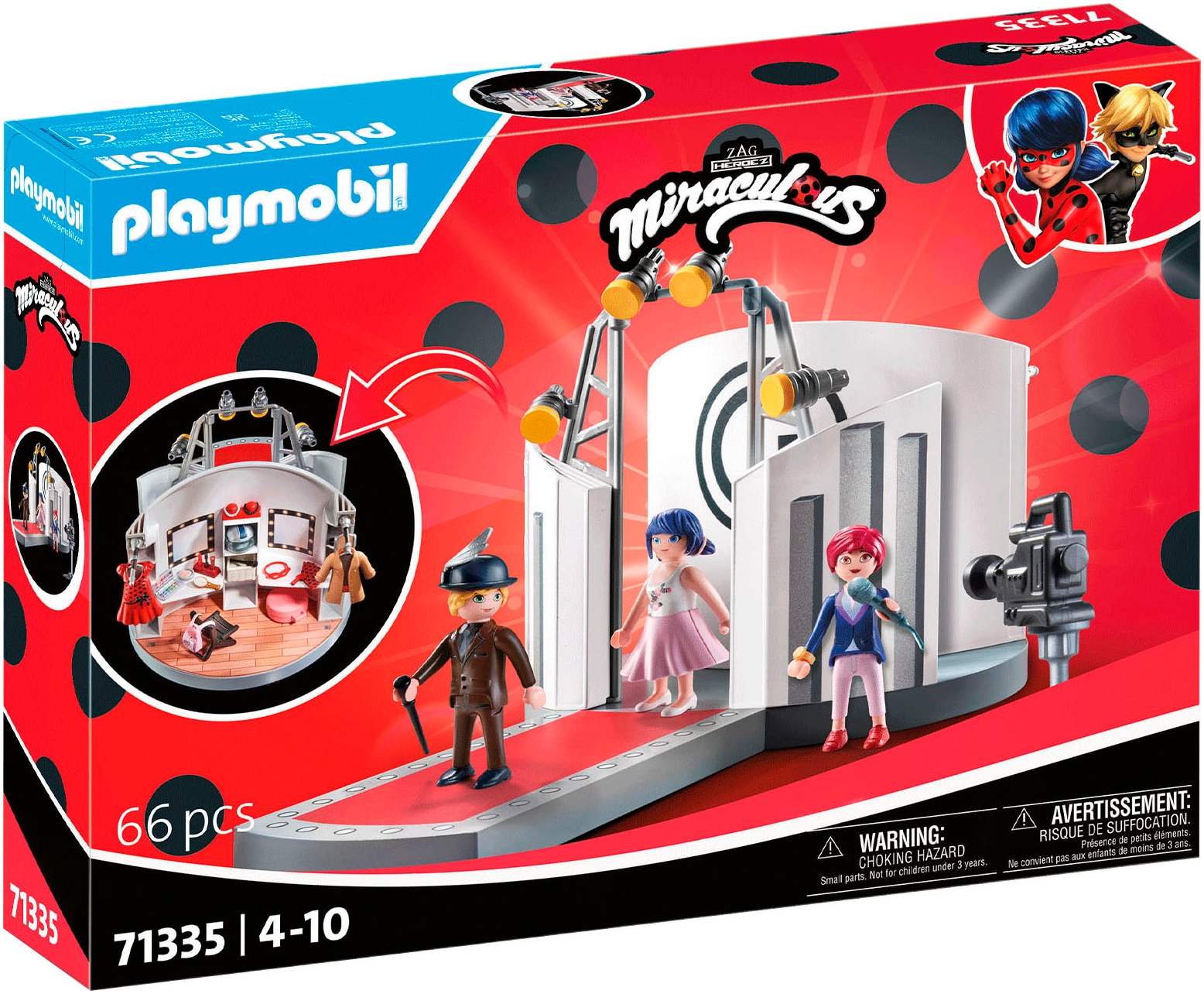 Playmobil® Konstruktions-Spielset »Miraculous: Gabriels Fashion Show (71335), Miraculous«, (66 St.), Made in Europe von Playmobil®