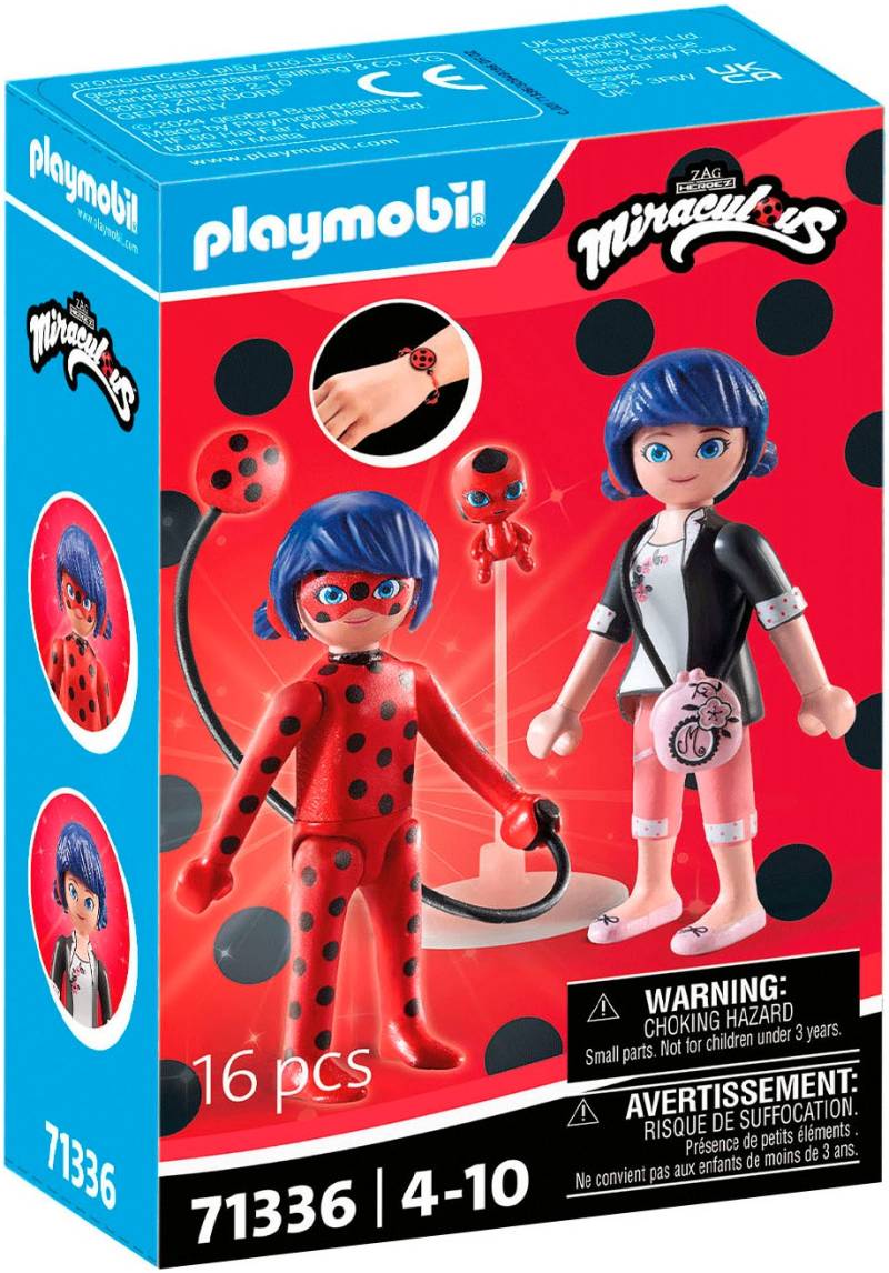 Playmobil® Konstruktions-Spielset »Miraculous: Marinette & Ladybug (71336), Miraculous«, (16 St.), Made in Europe von Playmobil®