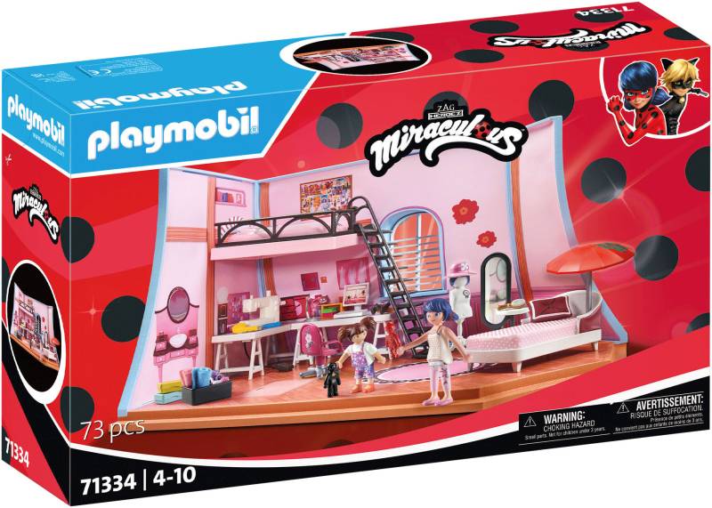 Playmobil® Konstruktions-Spielset »Miraculous: Marinettes Loft (71334), Miraculous«, (73 St.), Made in Europe von Playmobil®