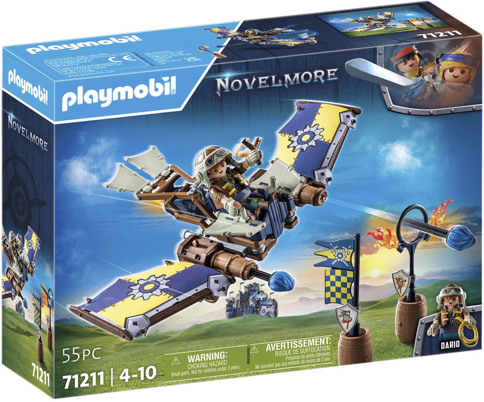 Playmobil® Konstruktions-Spielset »Novelmore - Darios Fluggleiter (71211), Novelmore«, (55 St.), Made in Europe von Playmobil®