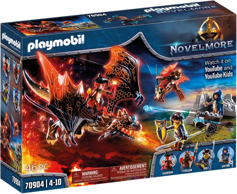 Playmobil® Konstruktions-Spielset »Novelmore Drachenattacke (70904), Novelmore«, (46 St.), Made in Germany von Playmobil®