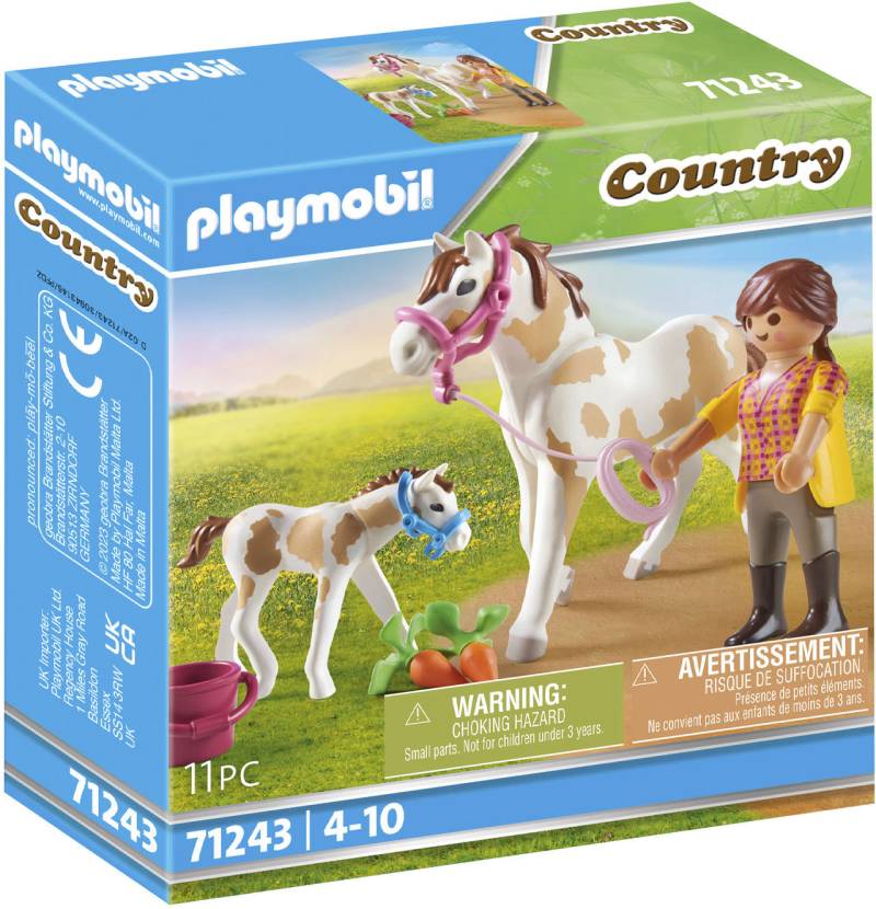 Playmobil® Konstruktions-Spielset »Pferd mit Fohlen (71243), Country«, (11 St.), Made in Europe von Playmobil®