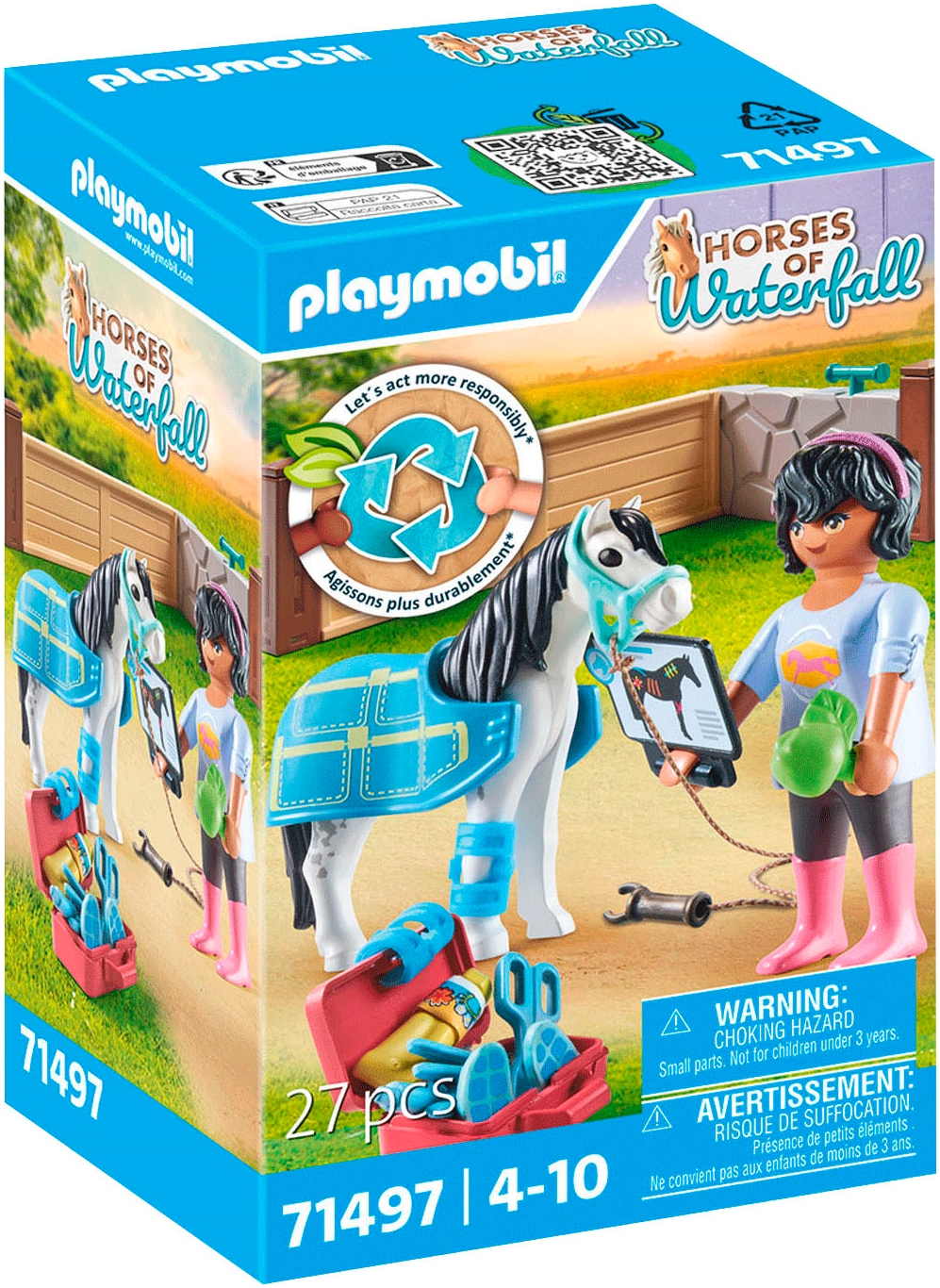 Playmobil® Konstruktions-Spielset »Pferde-Therapeutin (71497), Horses of Waterfall«, (27 St.), Made in Europe von Playmobil®