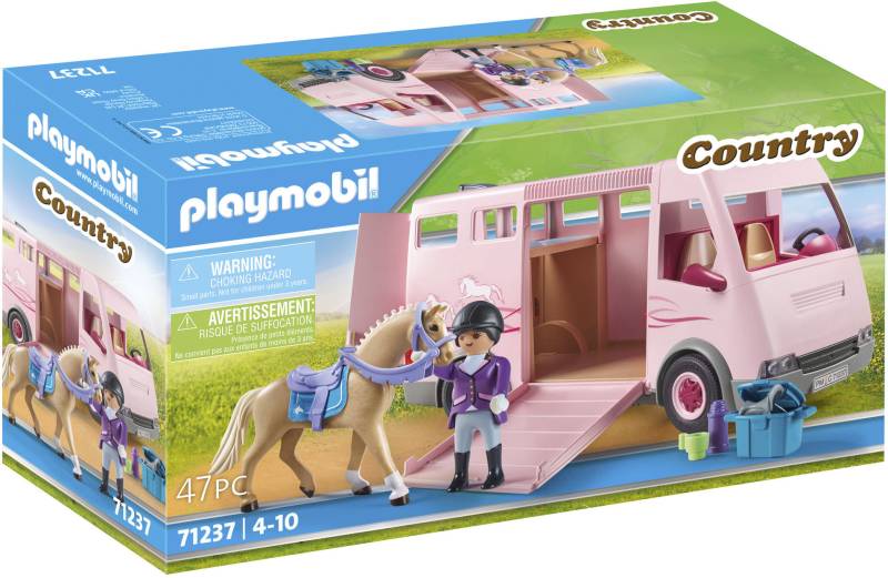 Playmobil® Konstruktions-Spielset »Pferdetransporter (71237), Country«, (47 St.), Made in Europe von Playmobil®