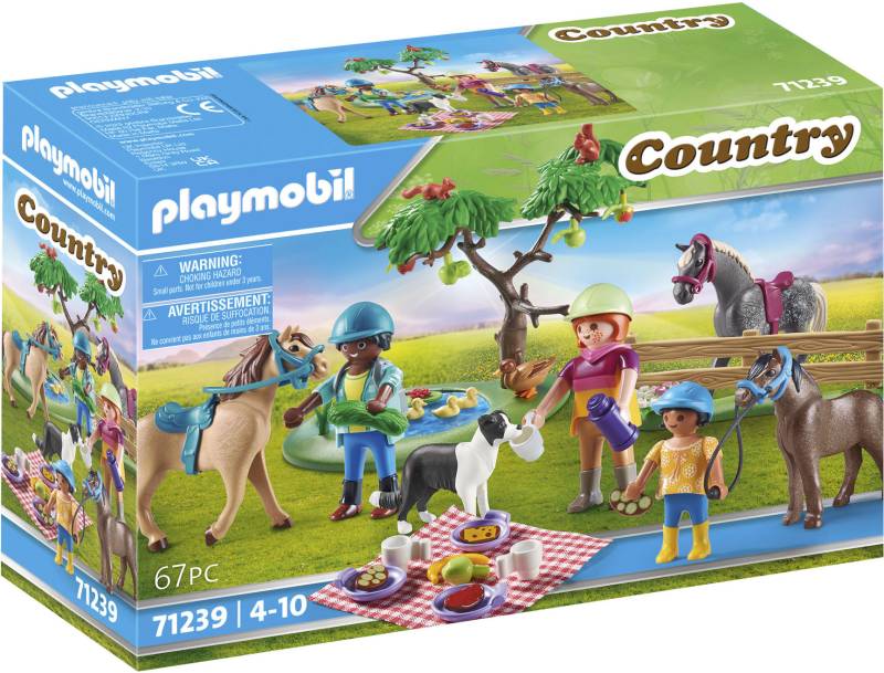 Playmobil® Konstruktions-Spielset »Picknickausflug mit Pferden (71239), Country«, (67 St.), Made in Europe von Playmobil®