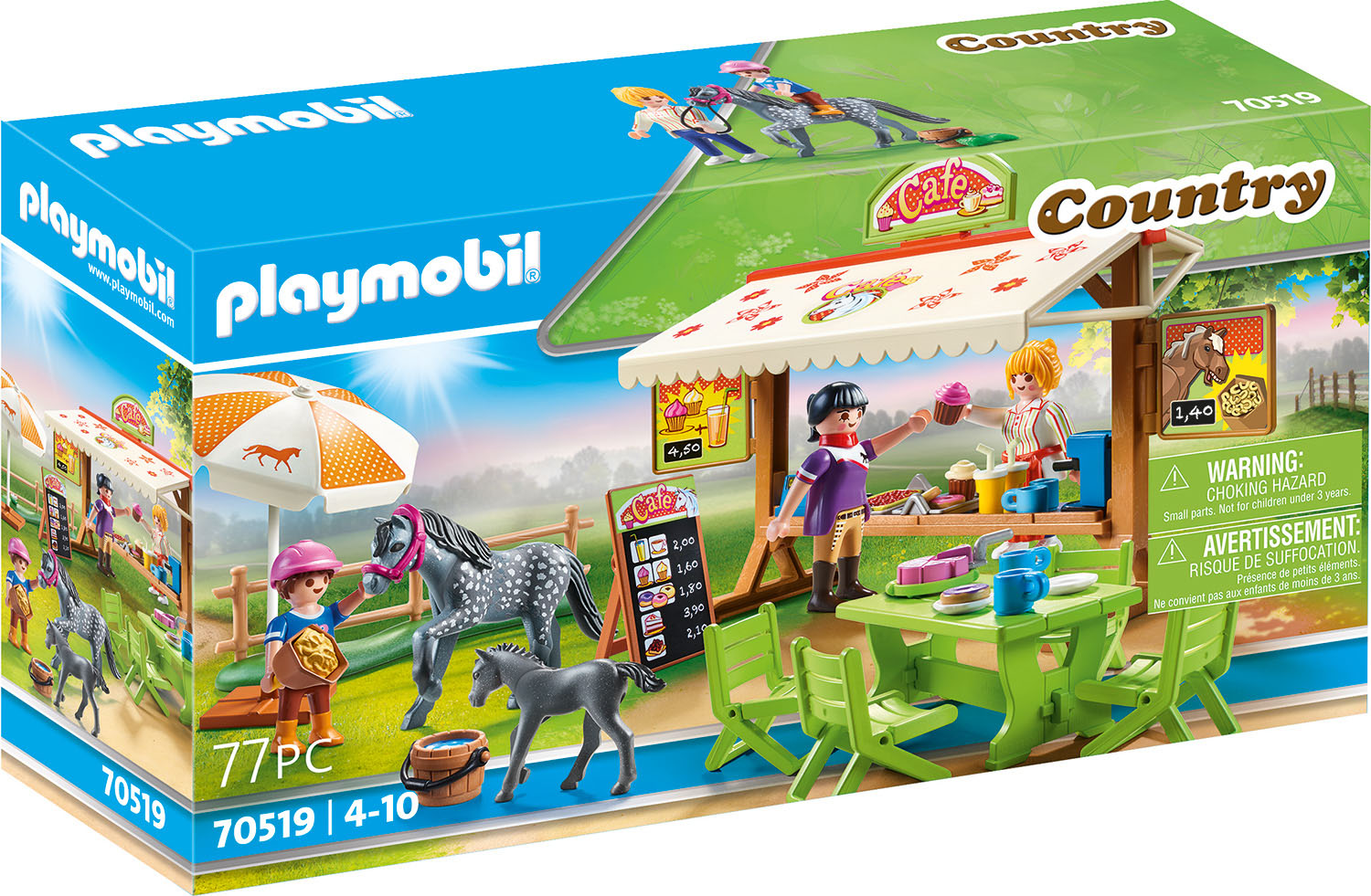 Playmobil® Konstruktions-Spielset »Pony-Café (70519), Country«, (77 St.), Made in Germany von Playmobil®